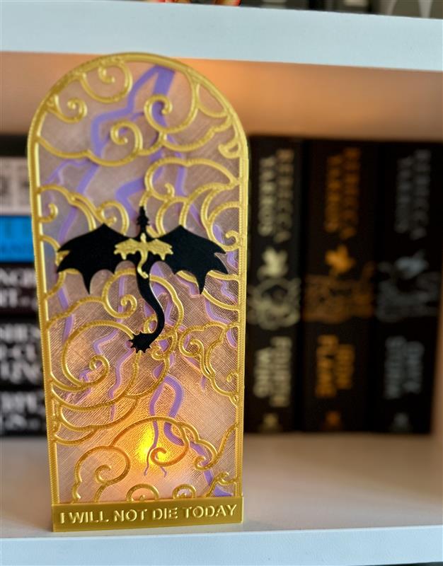 I Will Not Die Today - Dragon Window Tea Light